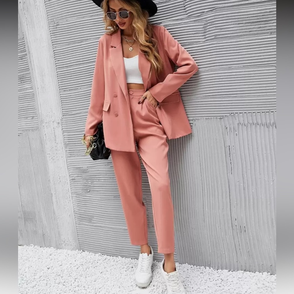 Rose Pink Women's Pantsuit